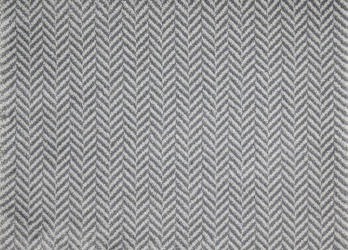 Custom & Wall to Wall Phenomenon Metal Lt. Grey - Grey Machine Made Rug