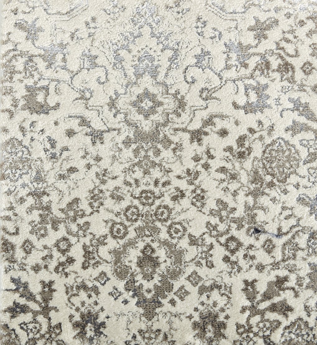 Custom & Wall to Wall Stillwater Ivory Ivory - Beige & Lt. Grey - Grey Machine Made Rug