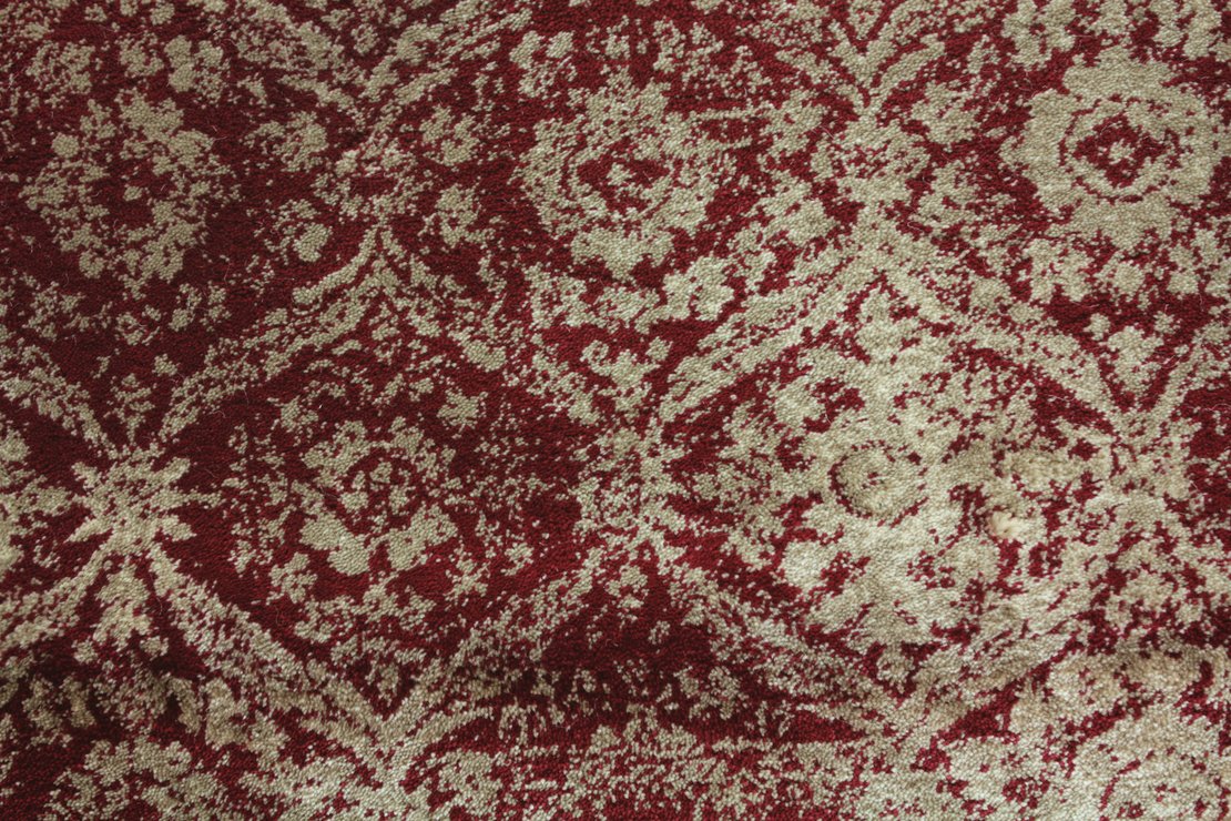 Custom Rugs, Runners & Rounds Olympia Cherry Red - Burgundy & Camel - Taupe Machine Made Rug