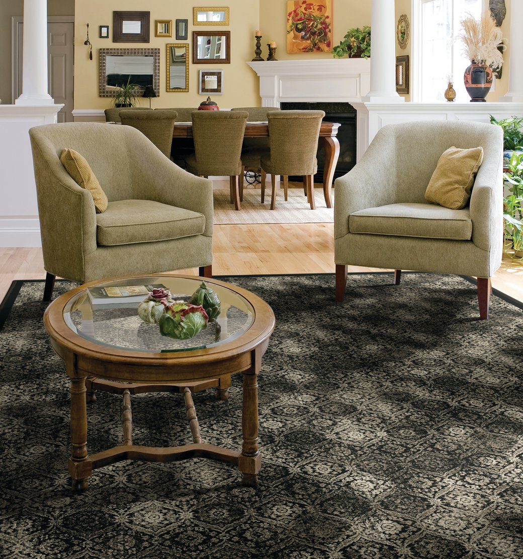 Custom Rugs, Runners & Rounds Olympia Cherry Red - Burgundy & Camel - Taupe Machine Made Rug