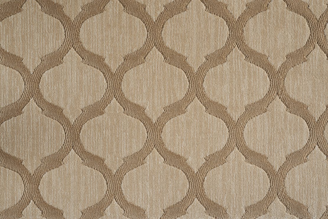 Custom Rugs, Runners & Rounds Sigma Wheat Camel - Taupe & Ivory - Beige Machine Made Rug