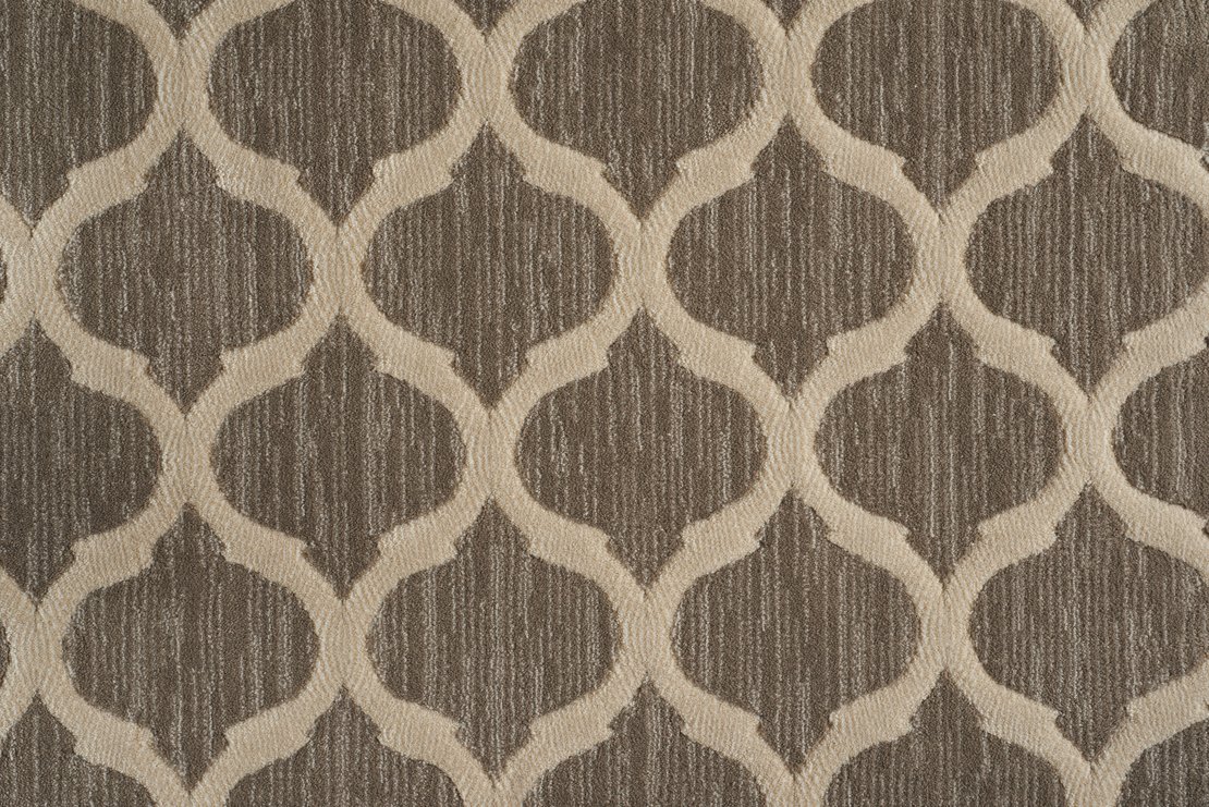 Custom Rugs, Runners & Rounds Sigma Taupe Camel - Taupe & Ivory - Beige Machine Made Rug