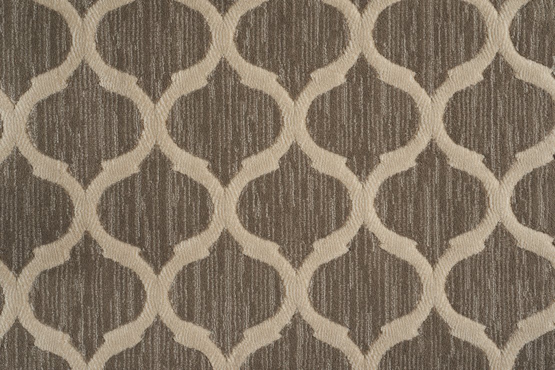 Custom & Wall to Wall Sigma Taupe Camel - Taupe & Ivory - Beige Machine Made Rug