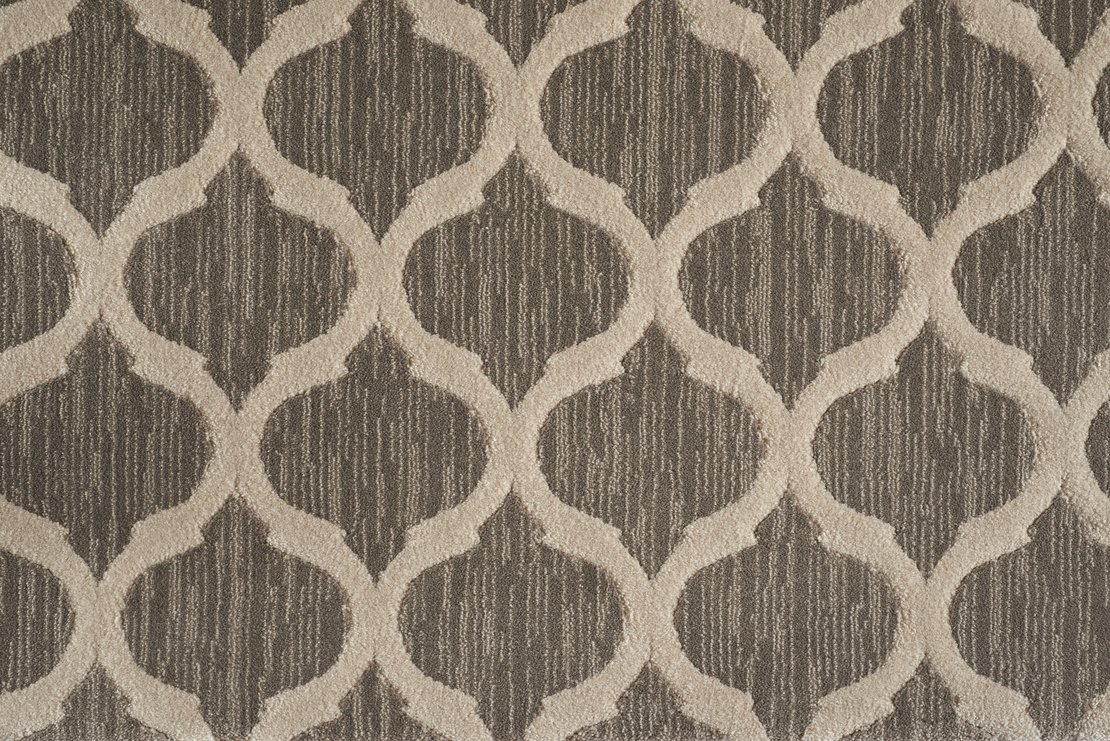 Custom & Wall to Wall Sigma Pebble Camel - Taupe & Lt. Grey - Grey Machine Made Rug