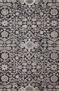 Transitional & Casual Rugs Oden OD-94 Black - Charcoal & Lt. Grey - Grey Hand Tufted Rug