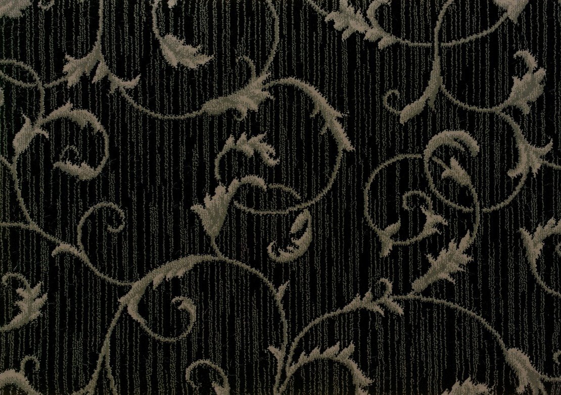 Custom Rugs, Runners & Rounds Montpellier Blackstone Black - Charcoal & Lt. Grey - Grey Machine Made Rug