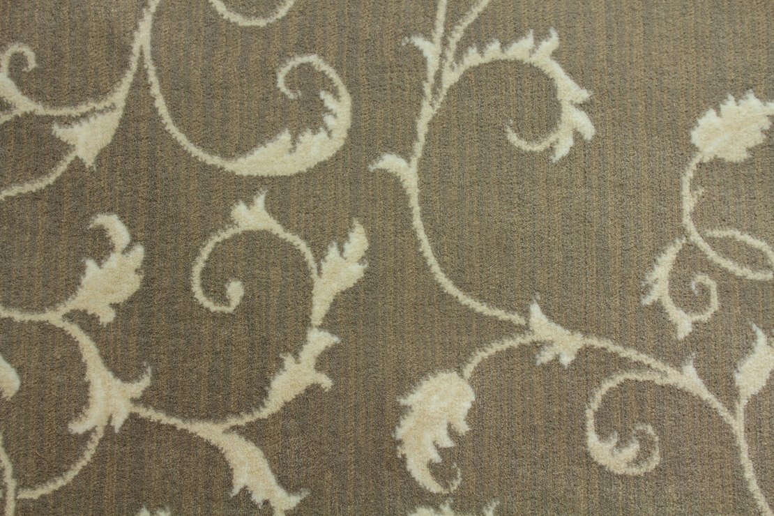 Custom & Wall to Wall Montpellier Taupe Camel - Taupe & Ivory - Beige Machine Made Rug