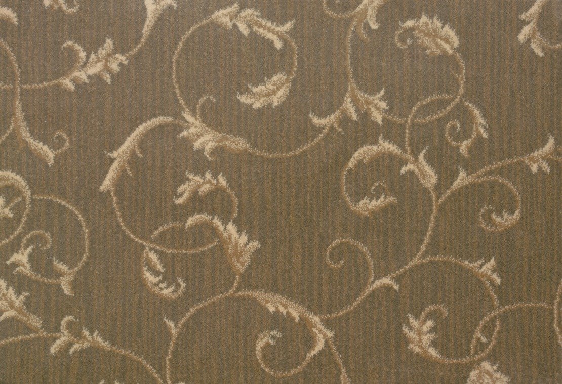 Custom & Wall to Wall Montpellier Shilling Camel - Taupe & Lt. Gold - Gold Machine Made Rug