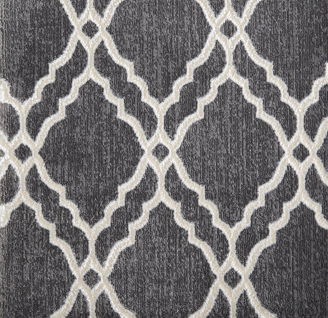 Custom Rugs, Runners & Rounds Clifton Steel Lt. Grey - Grey & Ivory - Beige Machine Made Rug