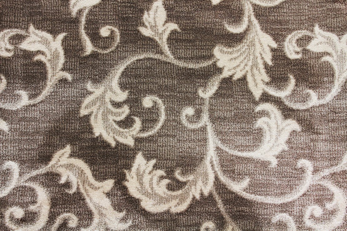 Custom Rugs, Runners & Rounds Apollo Chocolate Lt. Brown - Chocolate & Lt. Grey - Grey Machine Made Rug
