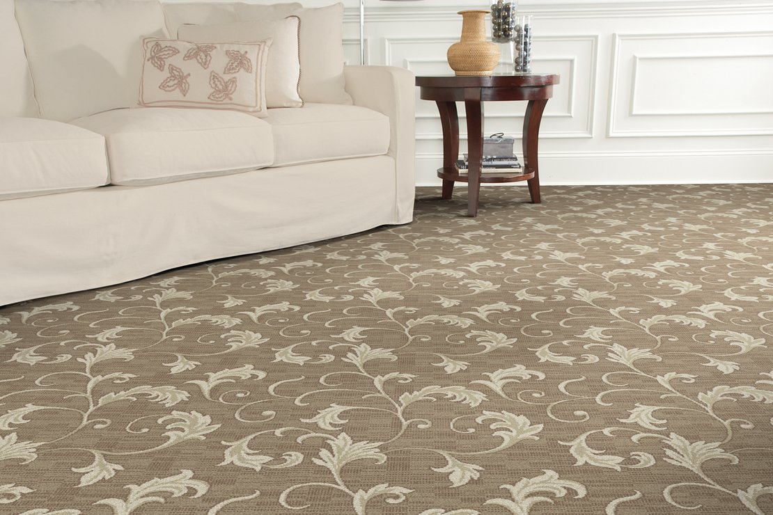 Custom & Wall to Wall Apollo Chocolate Lt. Brown - Chocolate & Lt. Grey - Grey Machine Made Rug