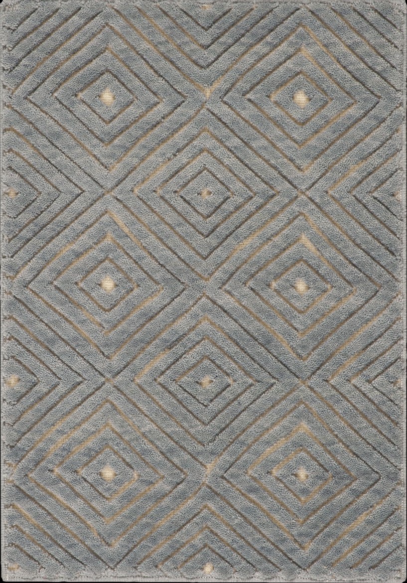 Custom & Wall to Wall NU DIMENSIONS MATRX-MARIT Lt. Grey - Grey Machine Made Rug