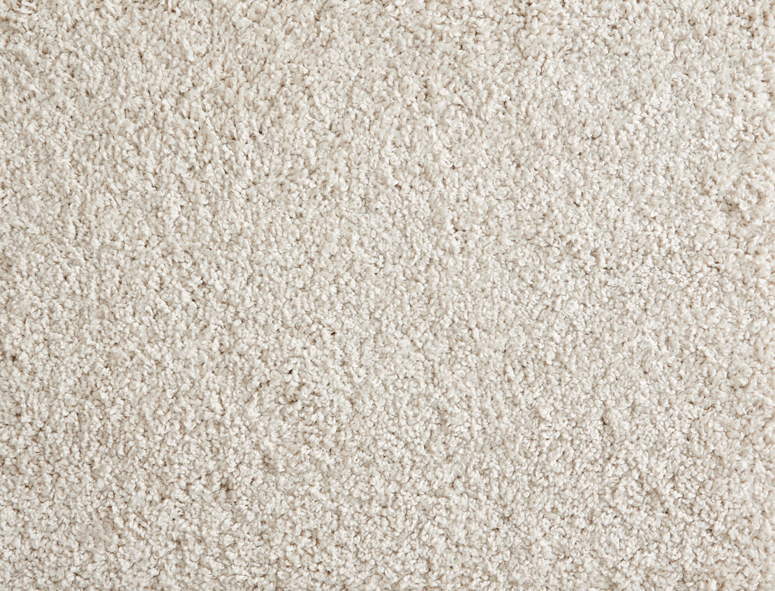 Custom Rugs, Runners & Rounds Shaggy Superstar Bone Ivory - Beige Machine Made Rug