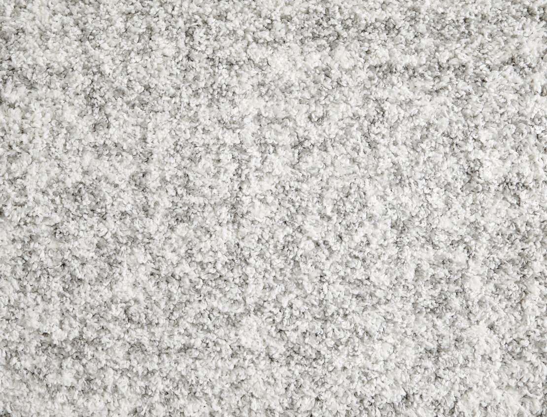 Custom & Wall to Wall Shaggy Superstar Snowflake Lt. Grey - Grey Machine Made Rug