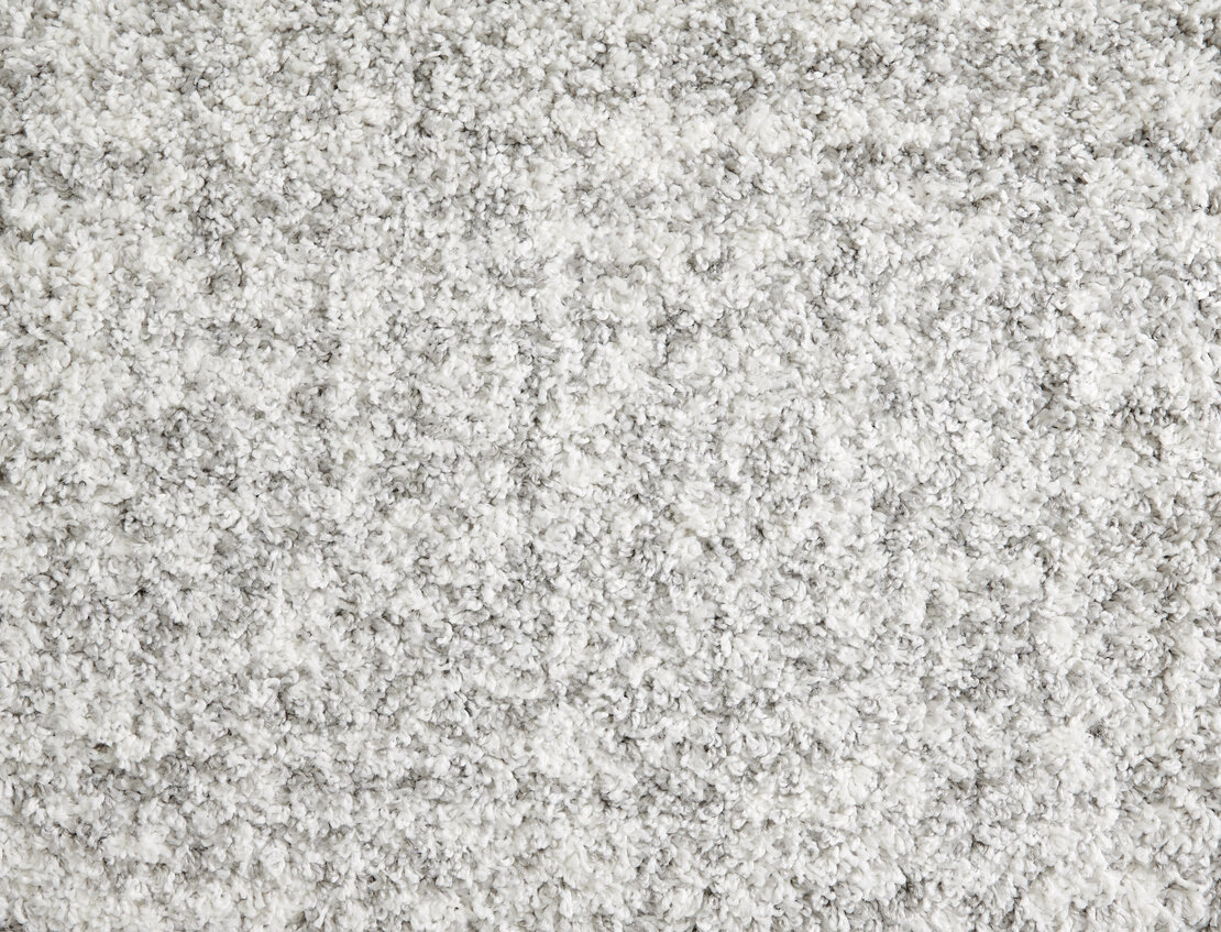 Custom Rugs, Runners & Rounds Shaggy Superstar Snowflake Lt. Grey - Grey Machine Made Rug