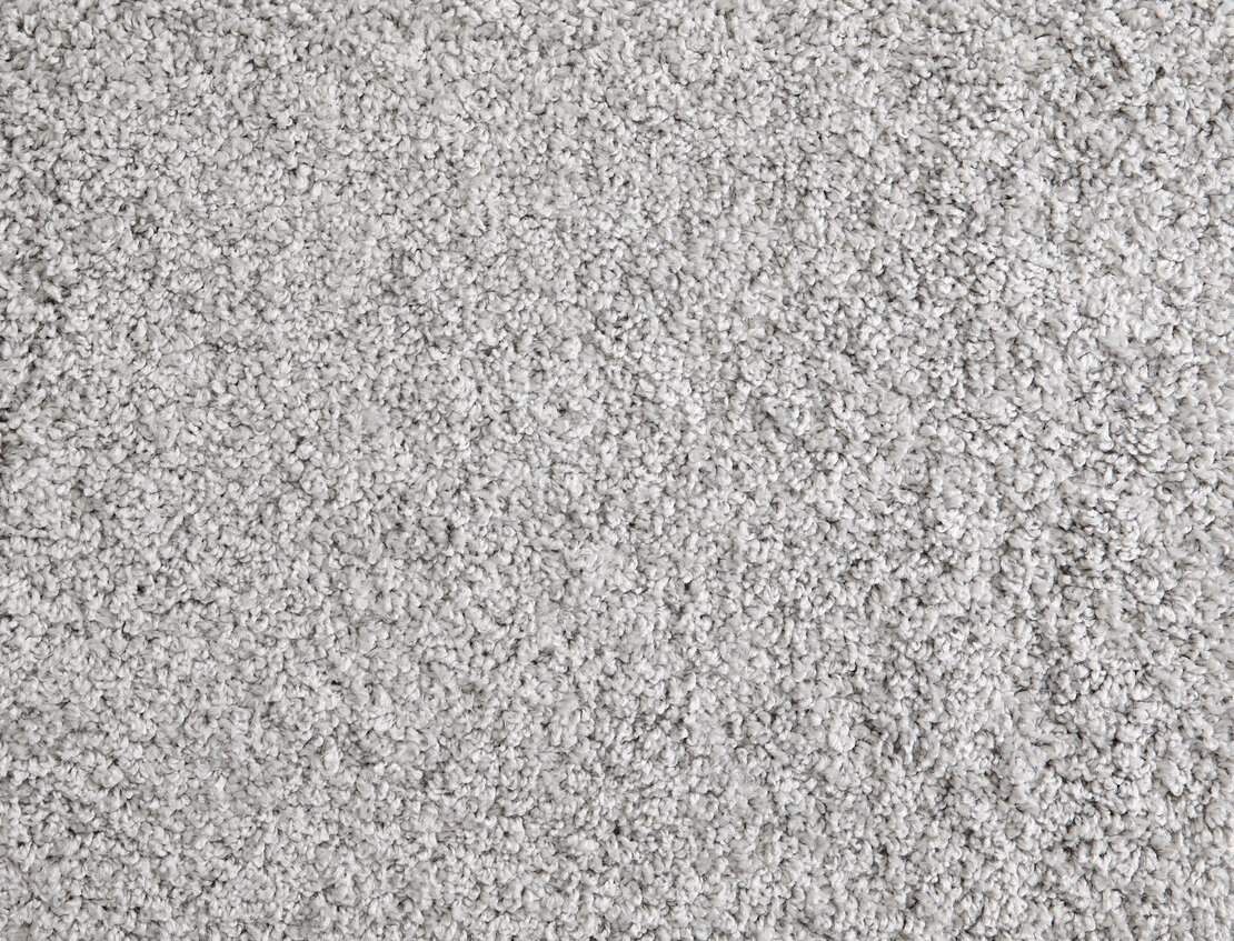 Custom Rugs, Runners & Rounds Shaggy Superstar Platinum Lt. Grey - Grey Machine Made Rug
