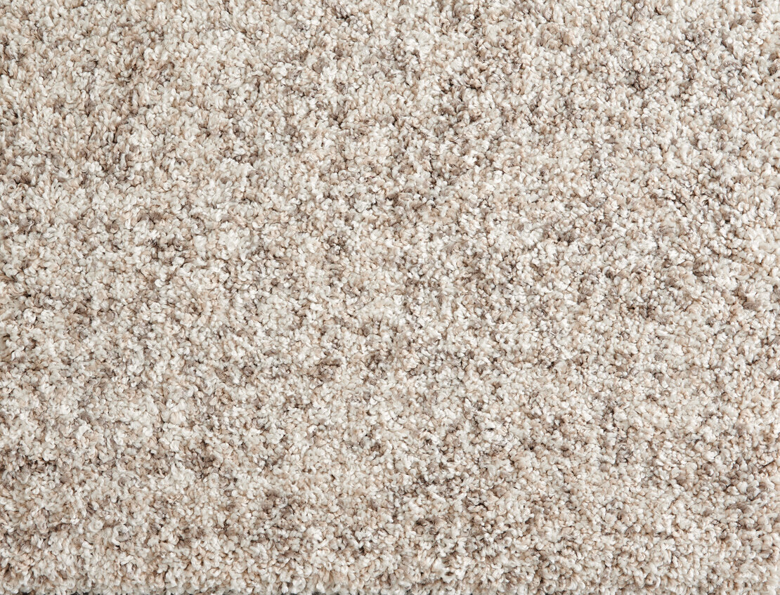 Custom Rugs, Runners & Rounds Shaggy Superstar Pebble Lt. Grey - Grey Machine Made Rug