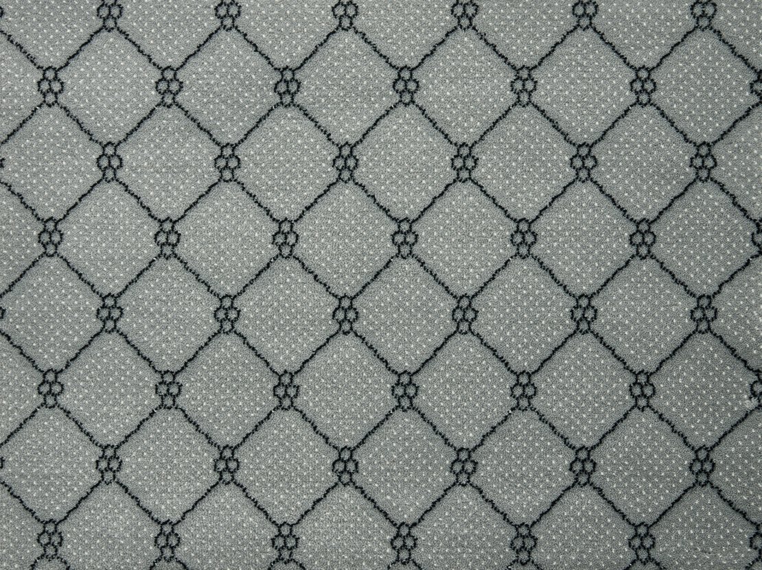 Custom & Wall to Wall Lake Boden Platinum Lt. Grey - Grey & Black - Charcoal Machine Made Rug