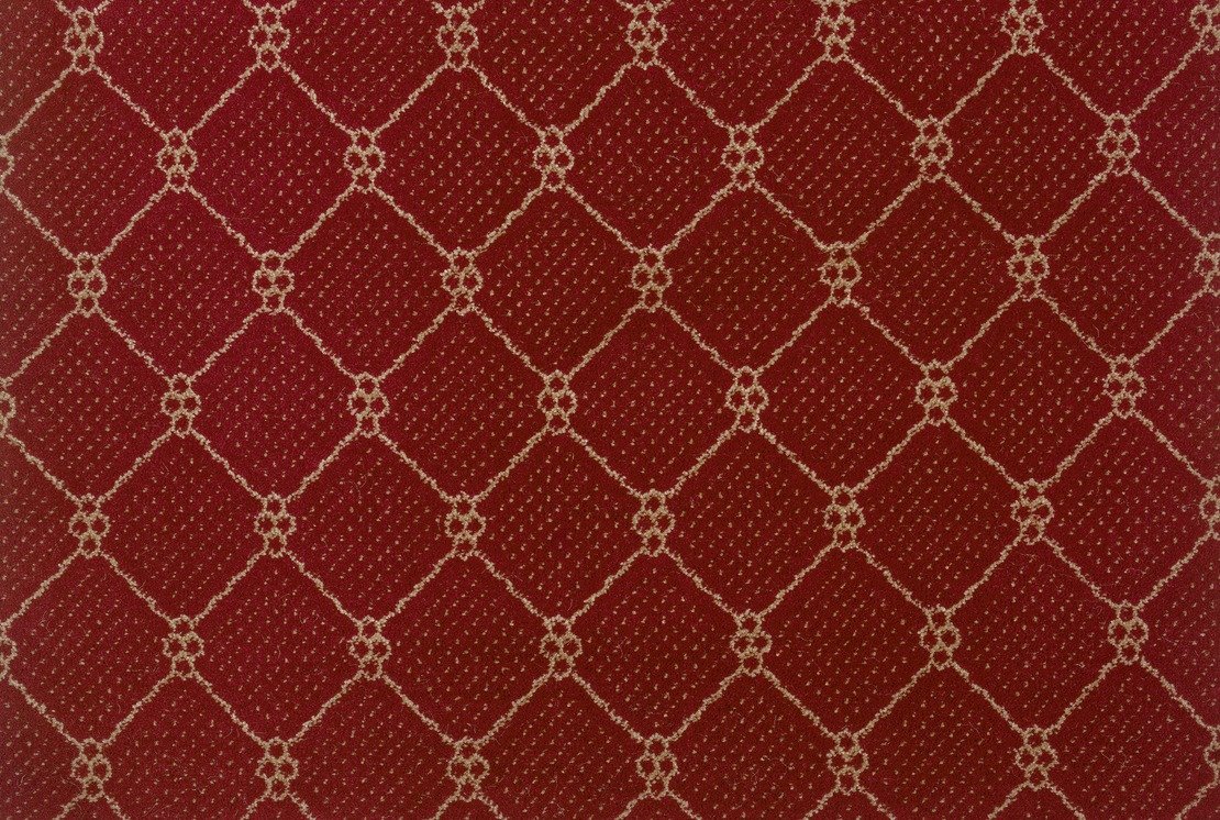 Custom Rugs, Runners & Rounds Lake Boden Robin Red Red - Burgundy & Ivory - Beige Machine Made Rug