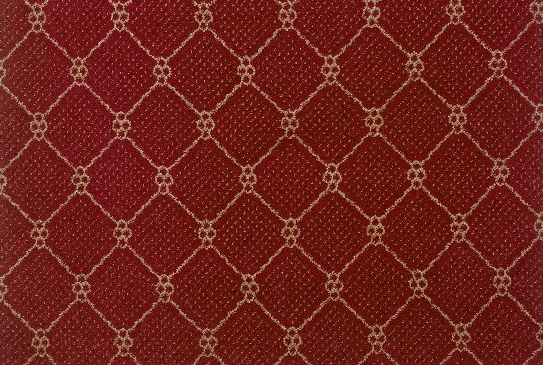 Custom & Wall to Wall Lake Boden Robin Red Red - Burgundy & Ivory - Beige Machine Made Rug