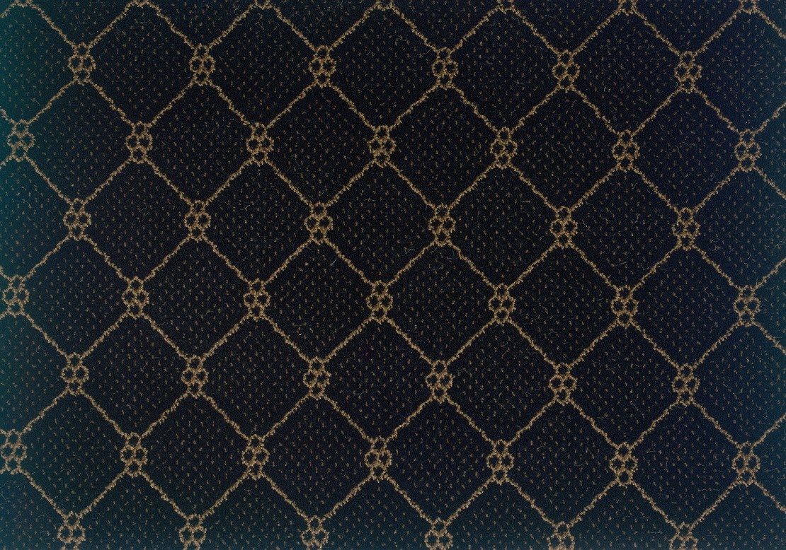 Custom & Wall to Wall Lake Boden Black Black - Charcoal & Lt. Gold - Gold Machine Made Rug