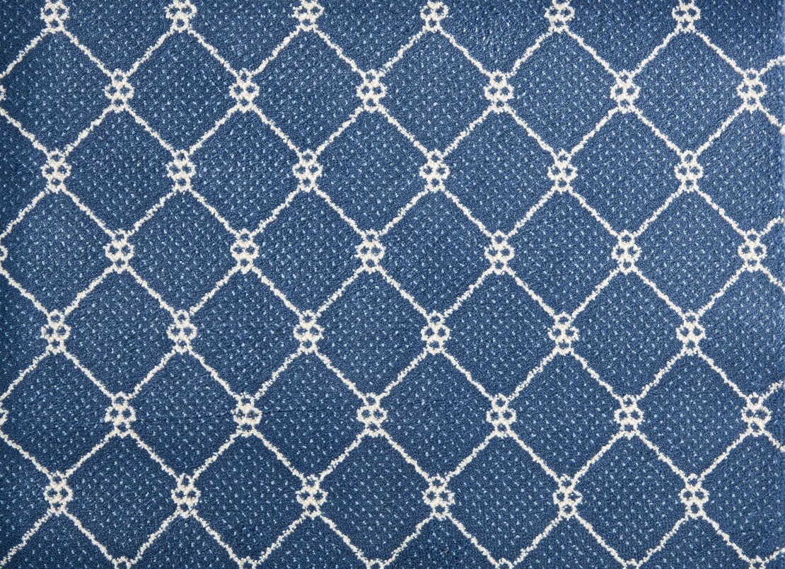 Custom & Wall to Wall Lake Boden BlueStone Lt. Blue - Blue & Ivory - Beige Machine Made Rug