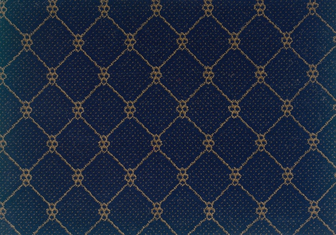 Custom Rugs, Runners & Rounds Lake Boden indigo Medium Blue - Navy & Lt. Gold - Gold Machine Made Rug