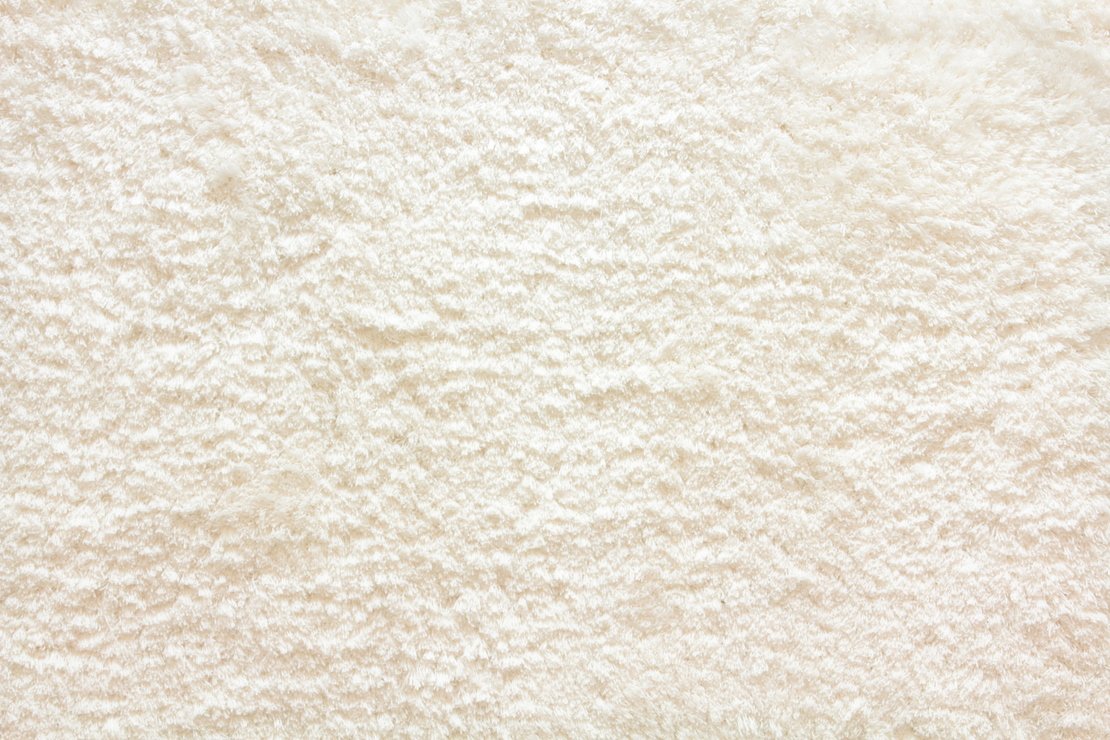 Custom & Wall to Wall Shaggy Posh Bleach White Ivory - Beige Machine Made Rug
