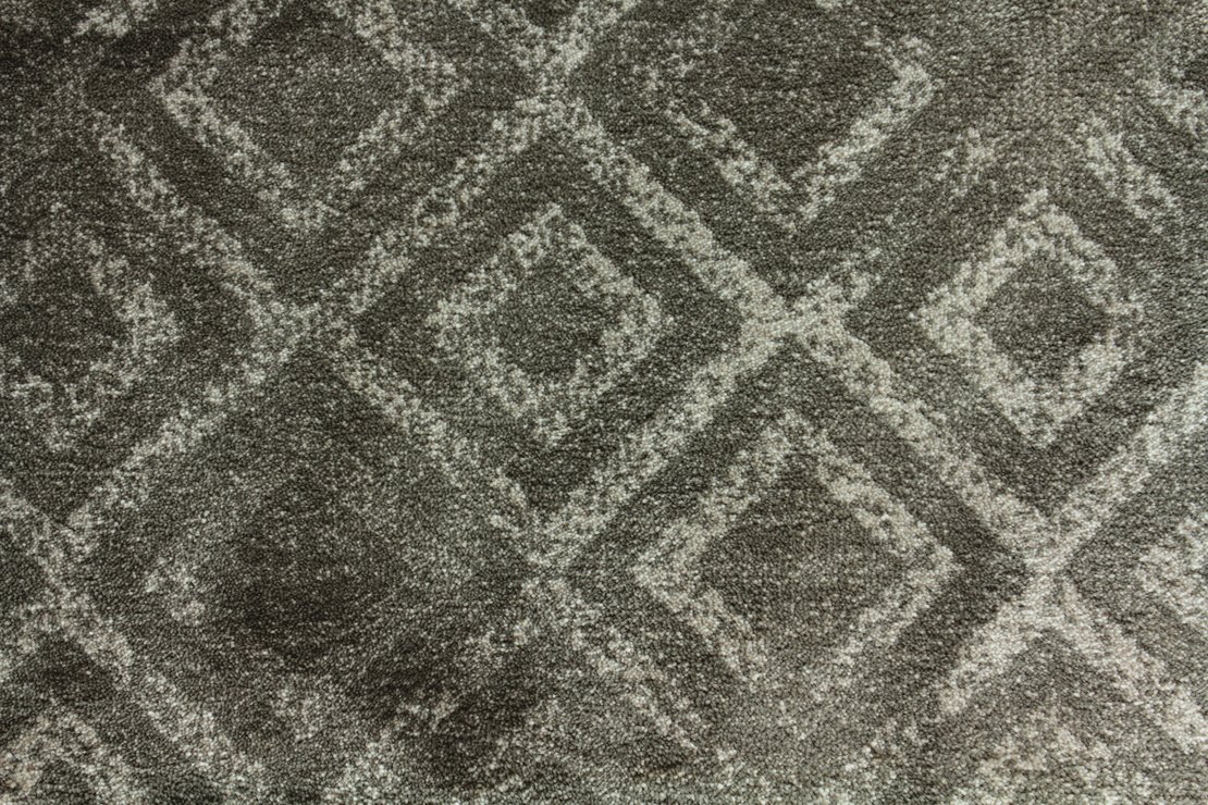 Custom & Wall to Wall Sphinx Platinum Lt. Grey - Grey & Black - Charcoal Machine Made Rug