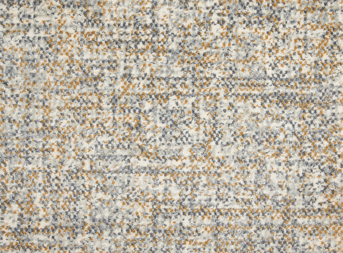 Custom Rugs, Runners & Rounds Pixie Dust Golden Lt. Gold - Gold & Lt. Blue - Blue Machine Made Rug