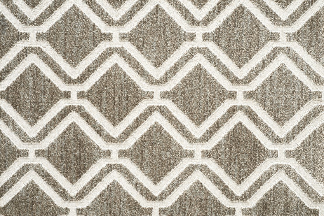 Custom & Wall to Wall York Buff Lt. Grey - Grey & Ivory - Beige Machine Made Rug