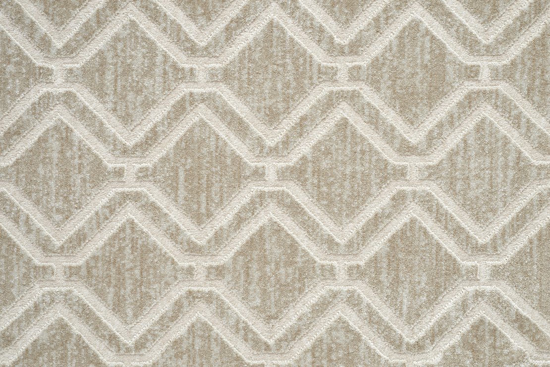 Custom Rugs, Runners & Rounds York Opal Lt. Grey - Grey & Ivory - Beige Machine Made Rug