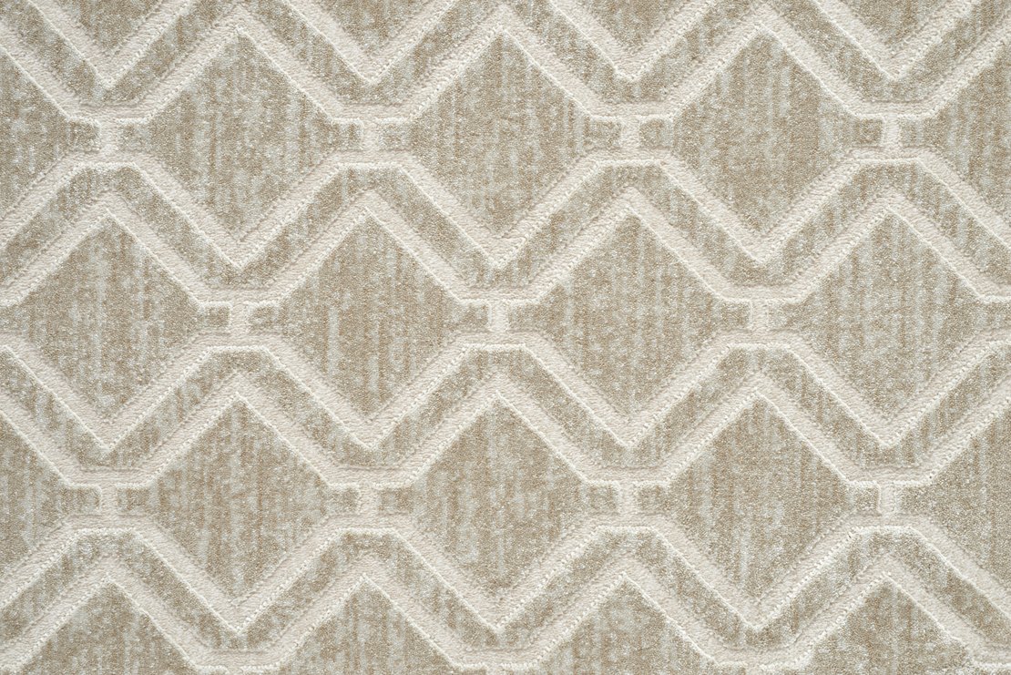 Custom & Wall to Wall York Opal Lt. Grey - Grey & Ivory - Beige Machine Made Rug