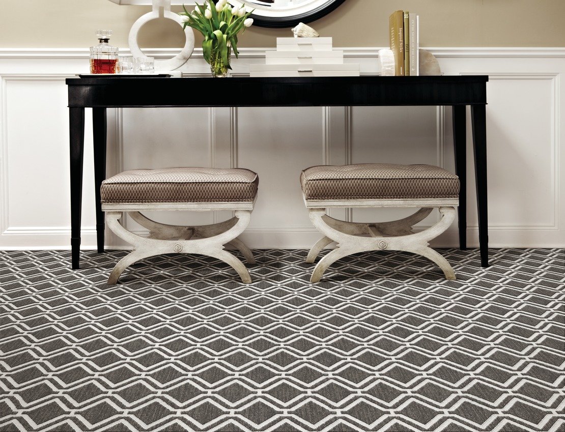 Custom Rugs, Runners & Rounds York Mist Lt. Grey - Grey & Ivory - Beige Machine Made Rug