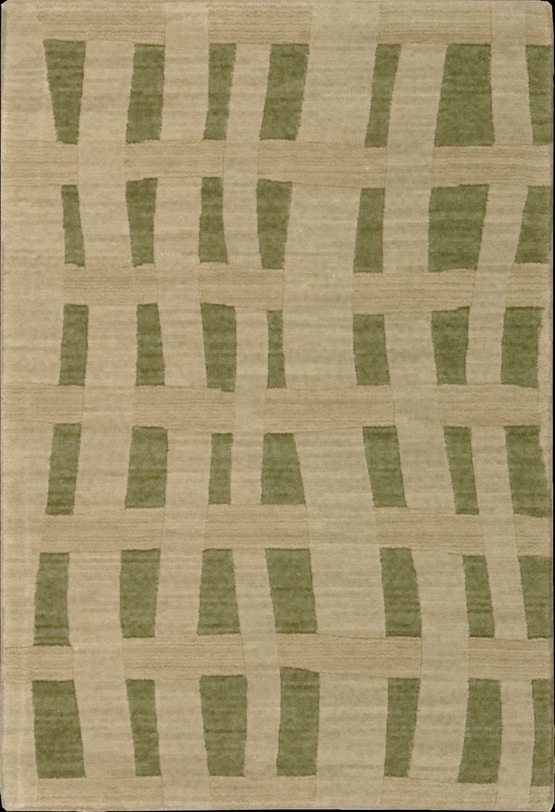 Custom & Wall to Wall MANHATTAN MHT-02CELAD Aqua - Lt.Green & Ivory - Beige Machine Made Rug