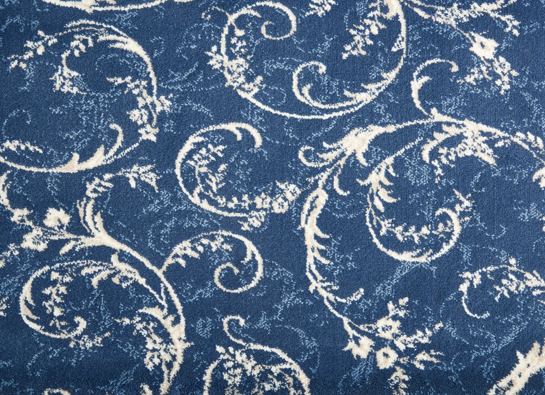 Custom Rugs, Runners & Rounds Lake Constance BlueStone Lt. Blue - Blue & Ivory - Beige Machine Made Rug