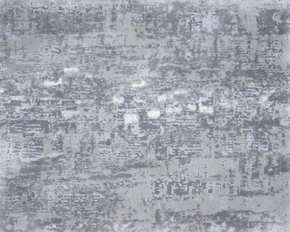 Custom Rugs, Runners & Rounds Pixel Sterling Lt. Grey - Grey Machine Made Rug