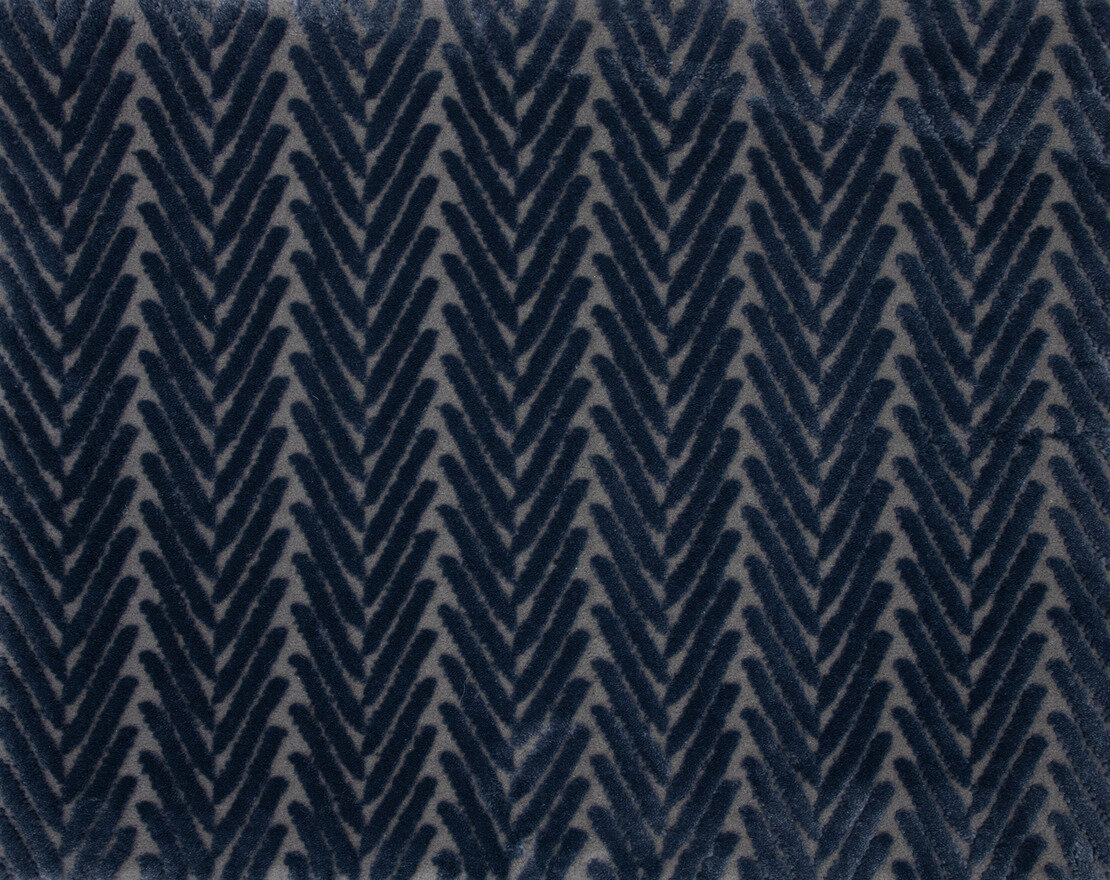 Custom Rugs, Runners & Rounds Candid Steel Blue Medium Blue - Navy Machine Made Rug