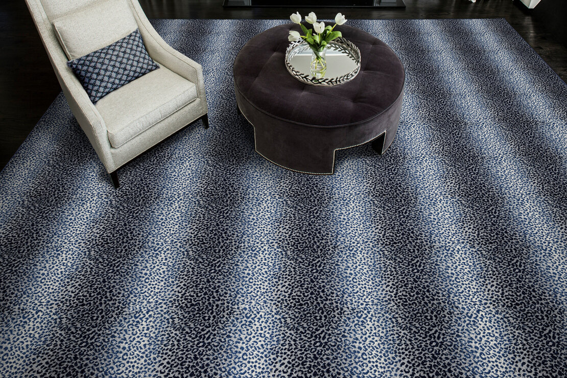 Custom Rugs, Runners & Rounds Mufasa Panda Black - Charcoal & Ivory - Beige Machine Made Rug