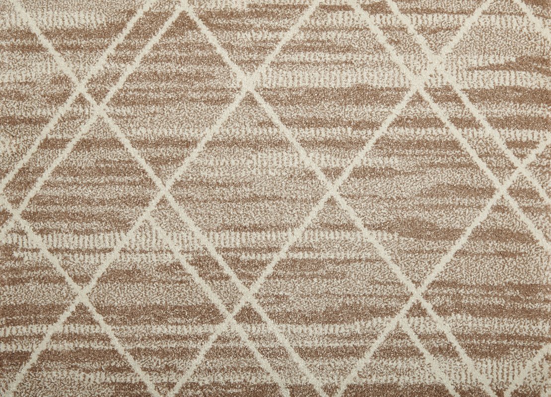Custom Rugs, Runners & Rounds Treasures Buff Ivory - Beige & Camel - Taupe Machine Made Rug