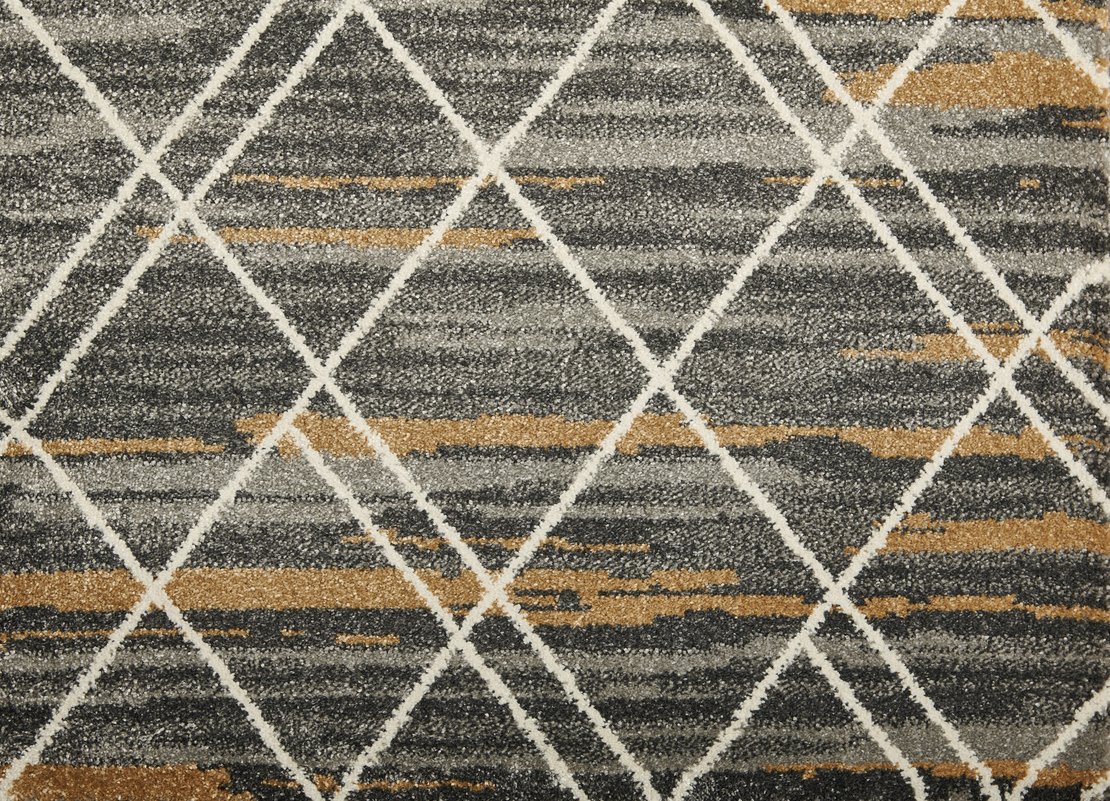 Custom Rugs, Runners & Rounds Treasures Metal Lt. Grey - Grey Machine Made Rug