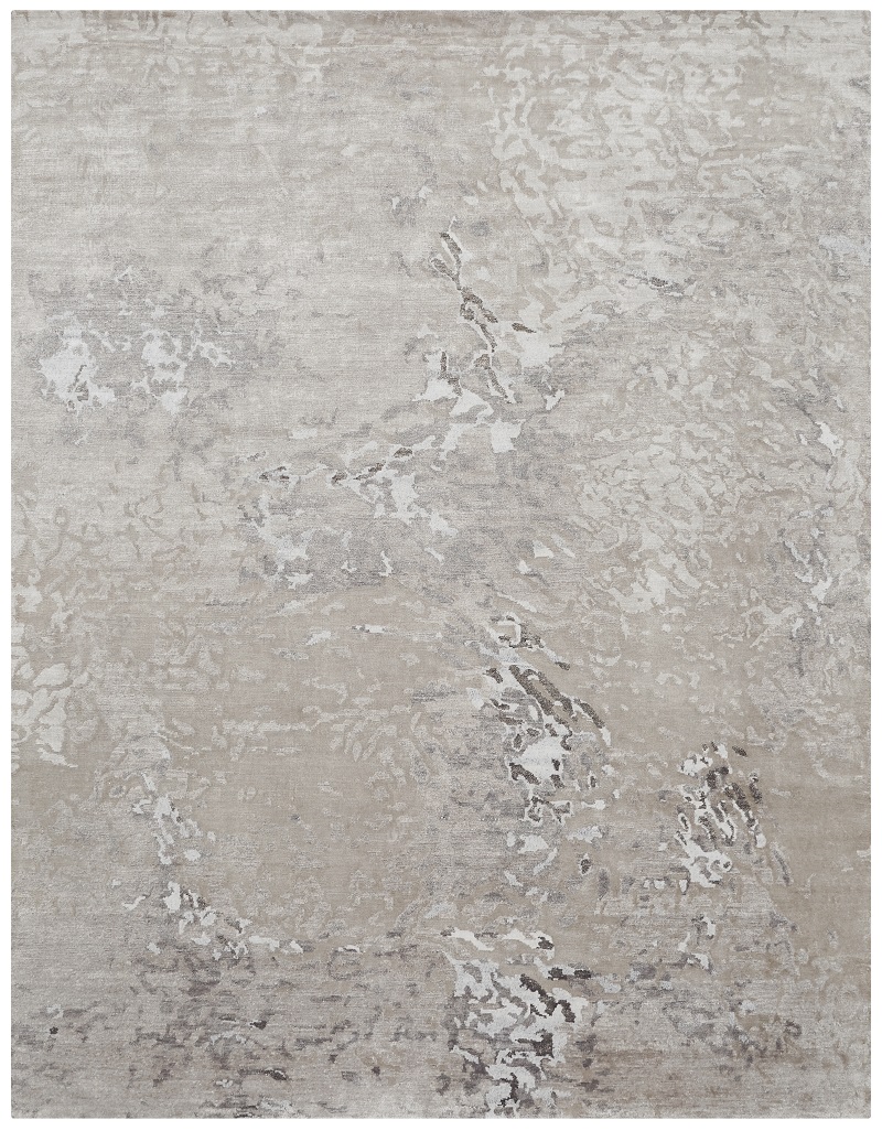 Contemporary Rugs & Transitional Rugs Splash CC1 Lt. Grey - Grey Hand Knotted Rug