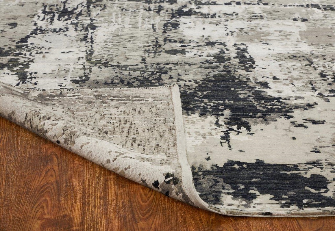 Contemporary Rugs & Transitional Rugs Spalsh TT Lt. Grey - Grey & Black - Charcoal Hand Knotted Rug