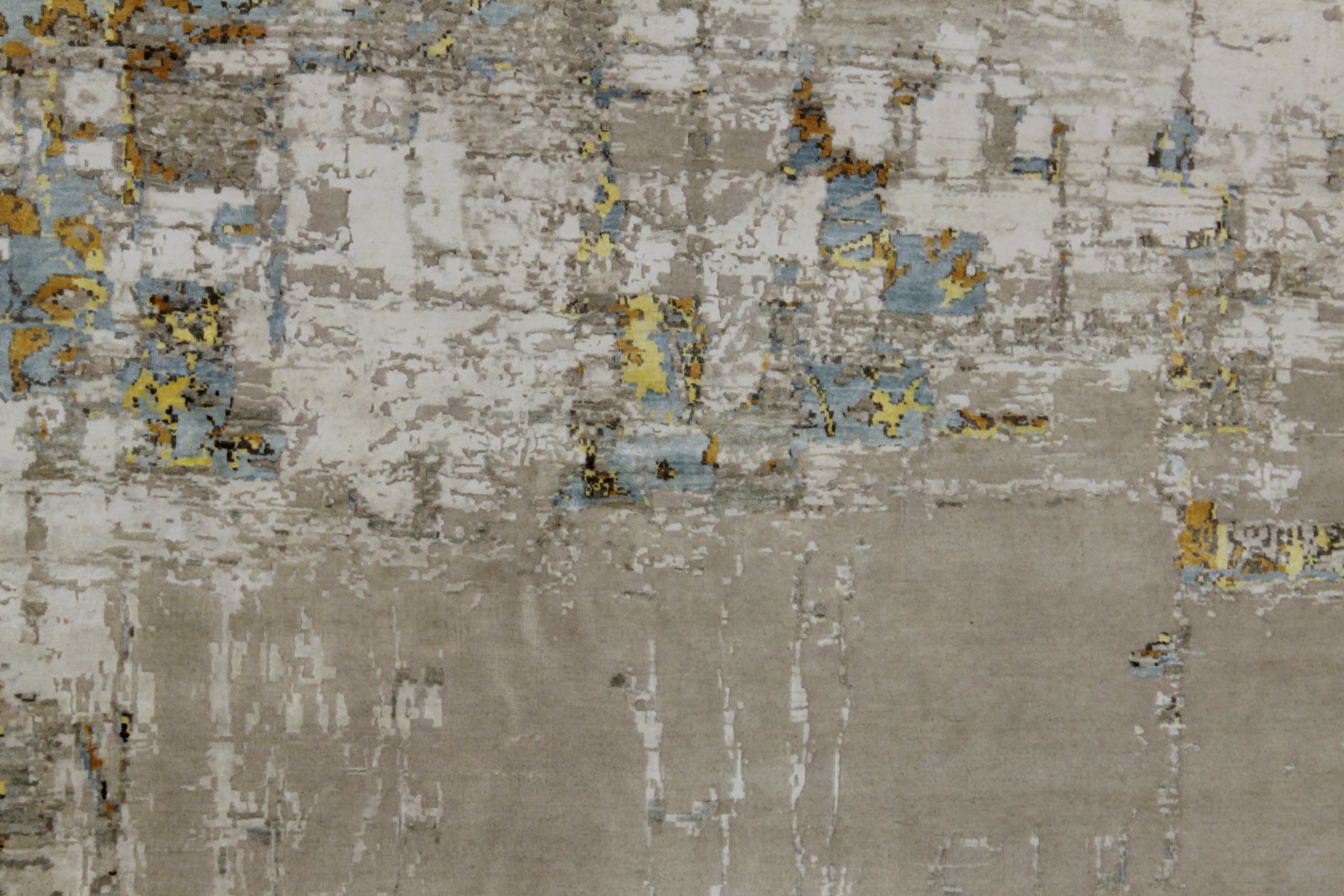 Contemporary Rugs & Transitional Rugs Super Splash 022461 Ivory - Beige & Camel - Taupe Hand Knotted Rug