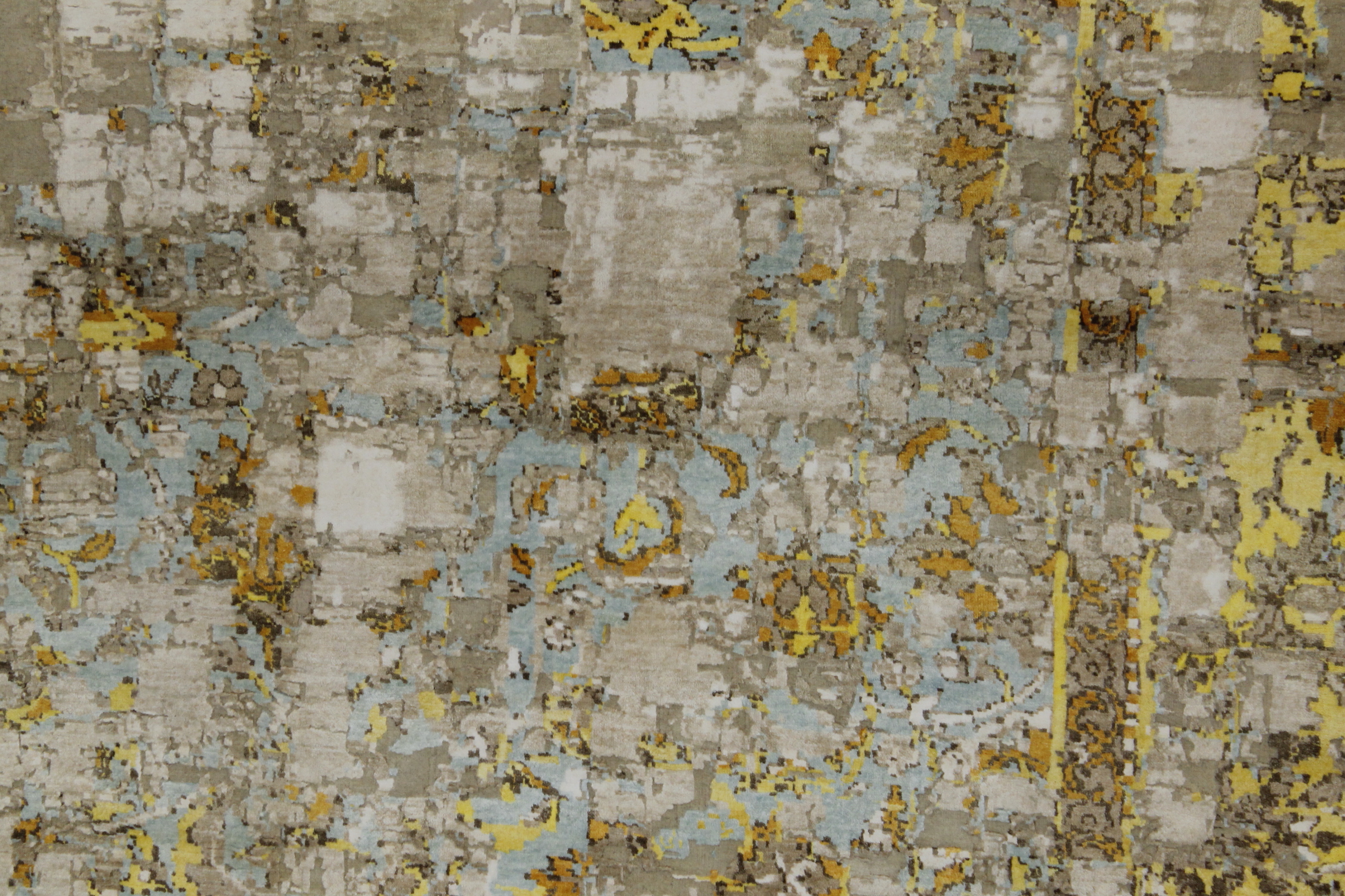 Contemporary Rugs & Transitional Rugs Super Splash 022461 Ivory - Beige & Camel - Taupe Hand Knotted Rug