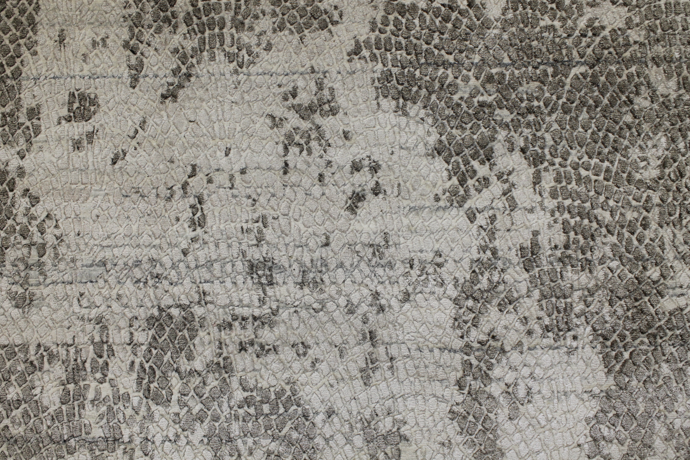 Contemporary Rugs & Transitional Rugs Mosaic 022667 Lt. Grey - Grey Hand Knotted Rug
