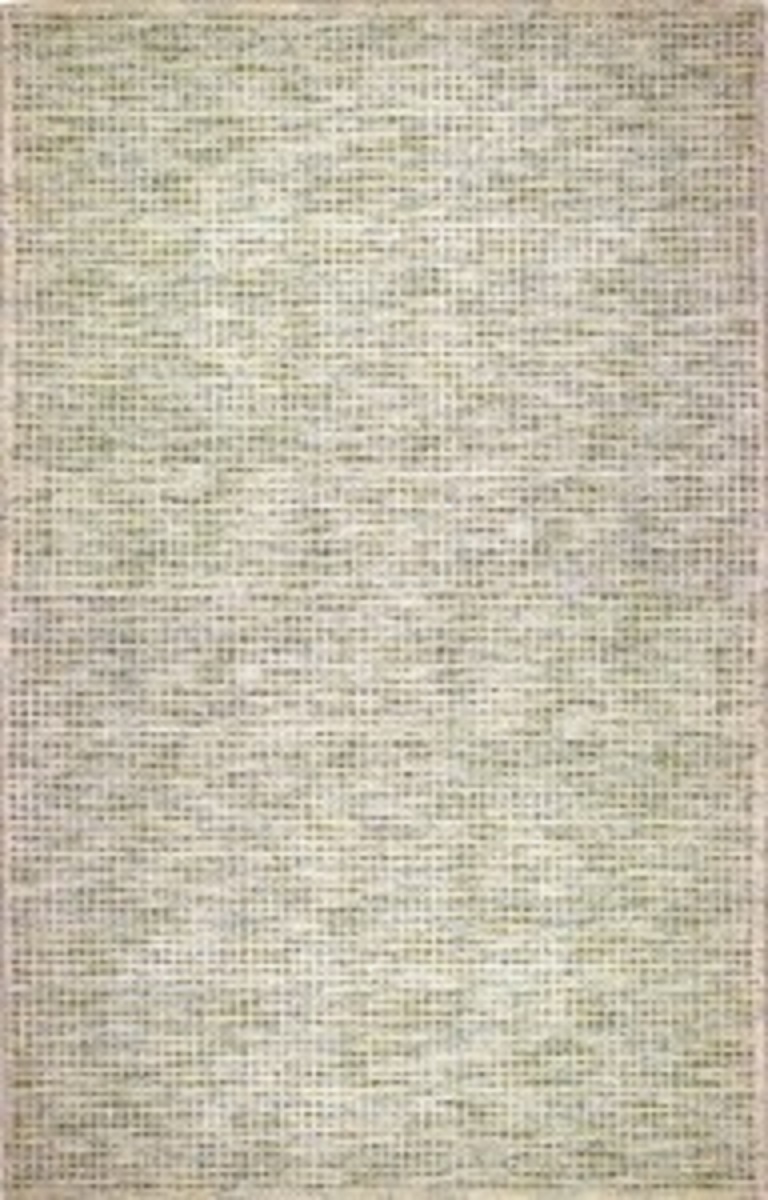 Contemporary & Modern Rugs Stand SF-14 Pastel Ivory - Beige & Aqua - Lt. Green Hand Tufted Rug