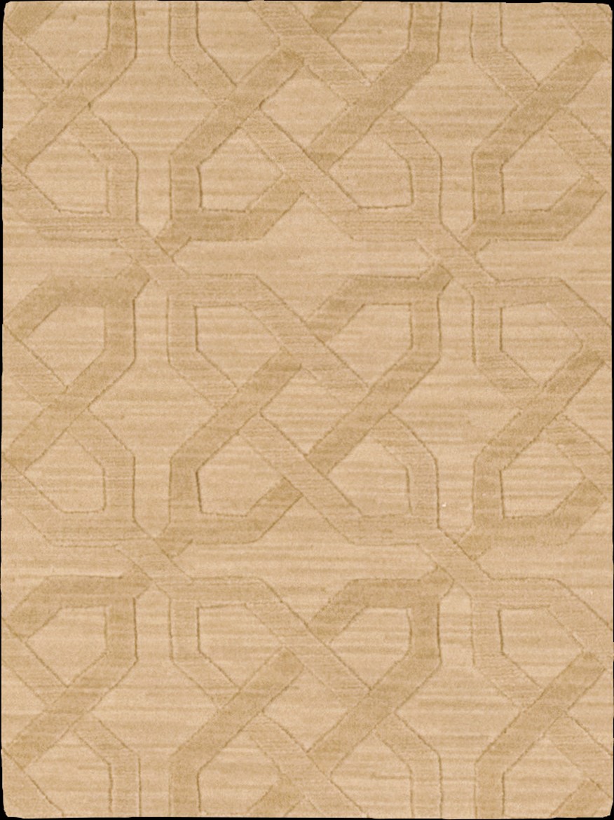 Custom Rugs, Runners & Rounds MANHATTAN MHT-04GOBI Ivory - Beige Machine Made Rug