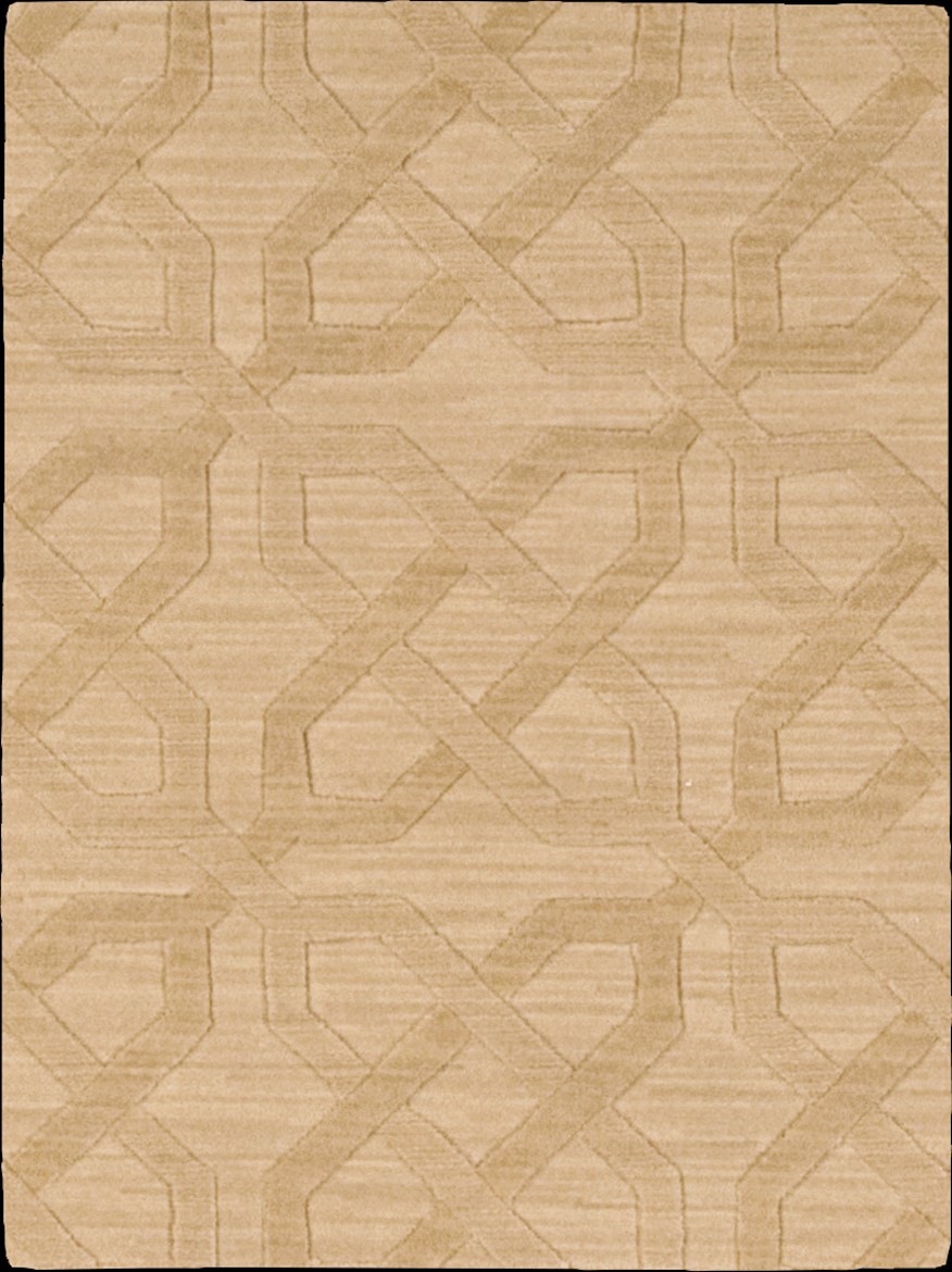 Custom & Wall to Wall MANHATTAN MHT-04GOBI Ivory - Beige Machine Made Rug