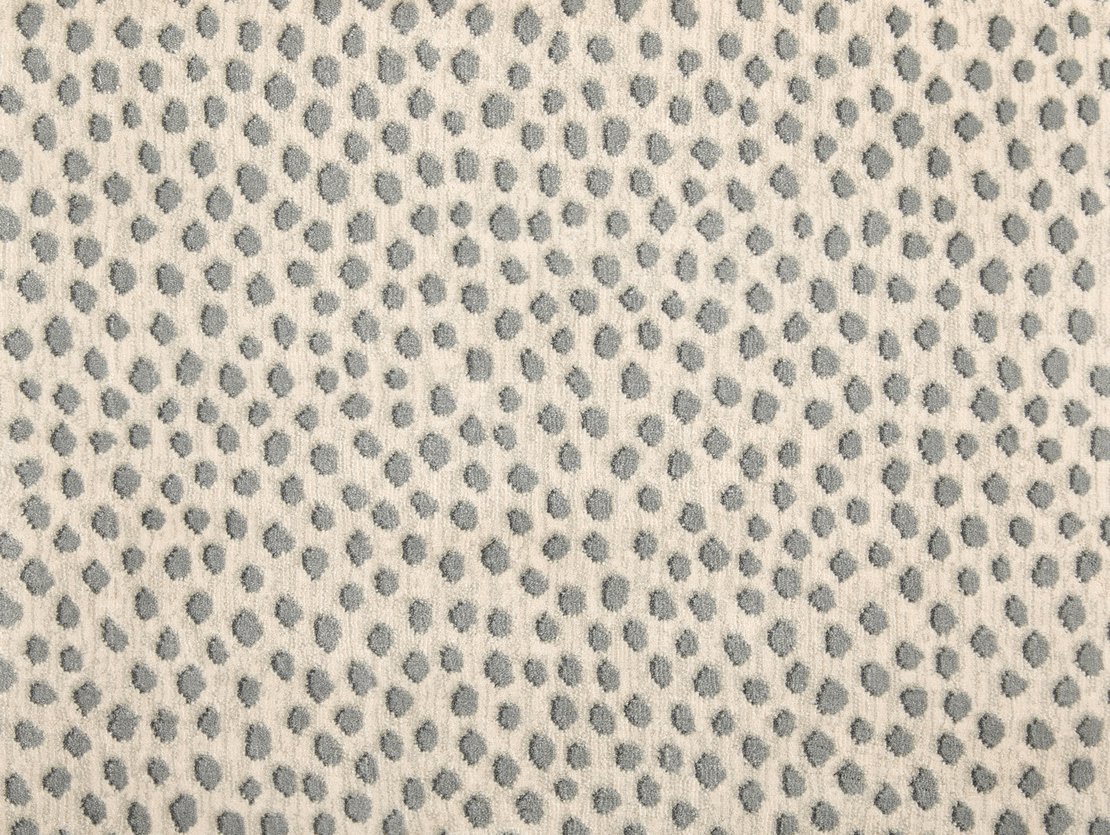 Custom Rugs, Runners & Rounds Dottie White Rain Lt. Grey - Grey Machine Made Rug